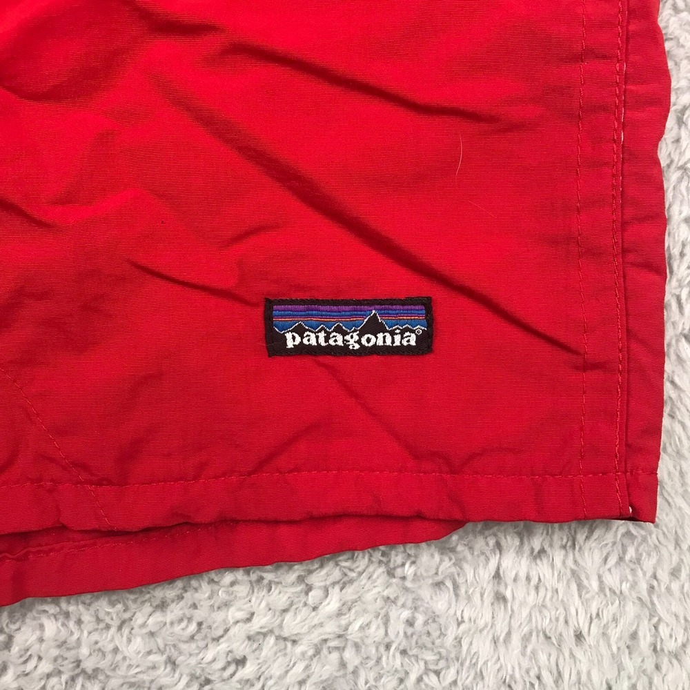 Patagonia Baggies Shorts Mens 2XL Red Lightweight 4" Lined Pockets Nylon - Picture 2 of 11